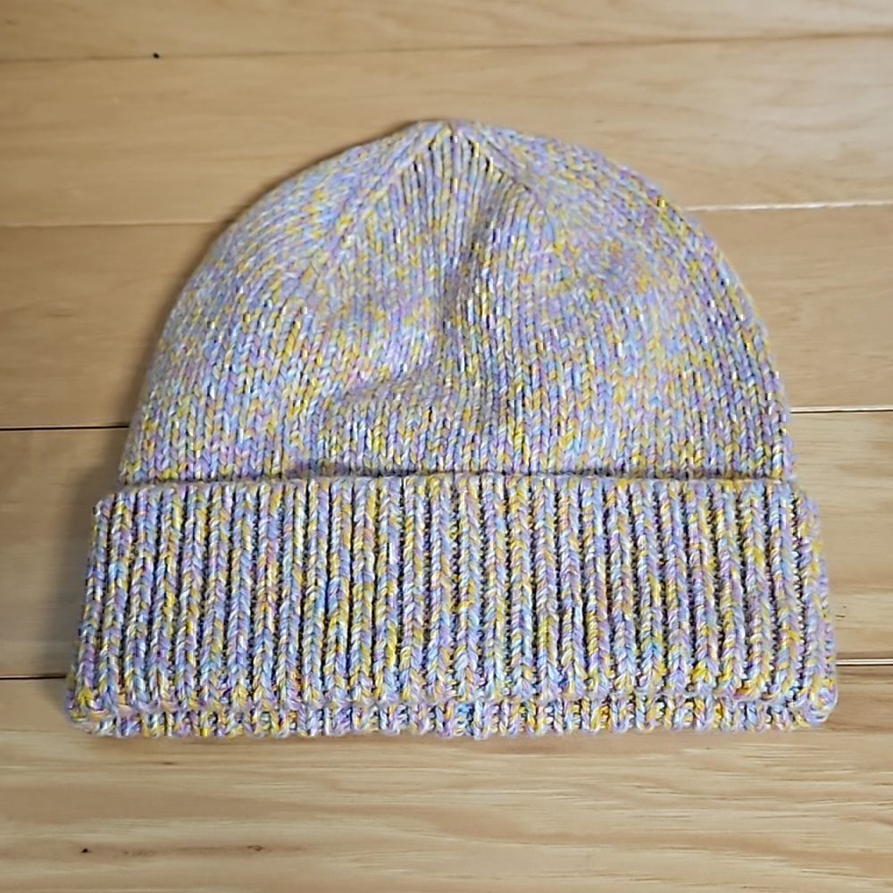 J. Crew Crewcuts Marl Beanie Knit Winter Hat Cap Rainbow Girls S-M